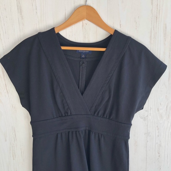 Banana Republic LBD black dress ponte knit 10 - Picture 6 of 8